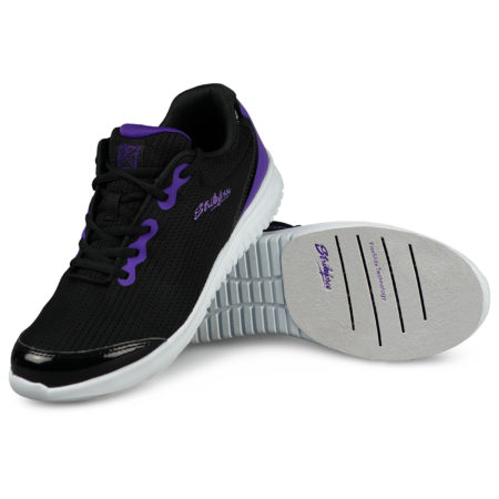 KR Strikeforce Glitz Black/Purple Women's Bowling Shoes - Image 6