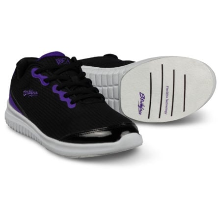 KR Strikeforce Glitz Black/Purple Women's Bowling Shoes - Image 4