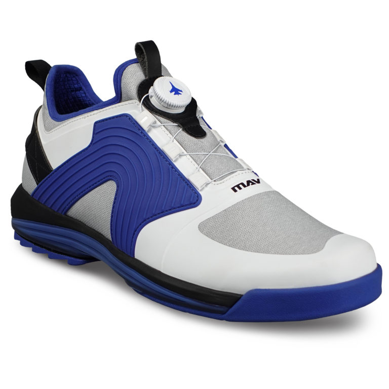 KR Strikeforce Maverick FT White/Blue/Black Bowling Shoes Right Handed