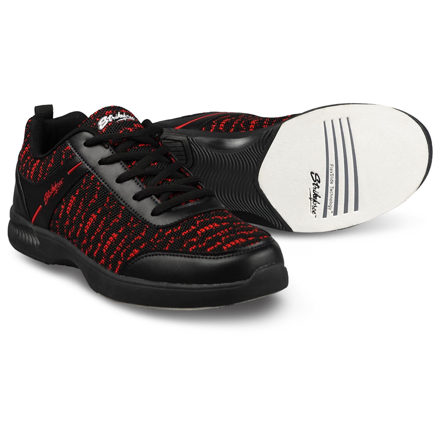 KR Strikeforce Men's Flyer Mesh Lite Black/Cardinal Bowling Shoes