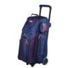 kr strikeforce diamond navy red 3 ball triple roller bowling bag
