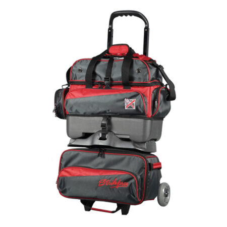 kr strikeforce konvoy red grey 4 ball roller bowling bag