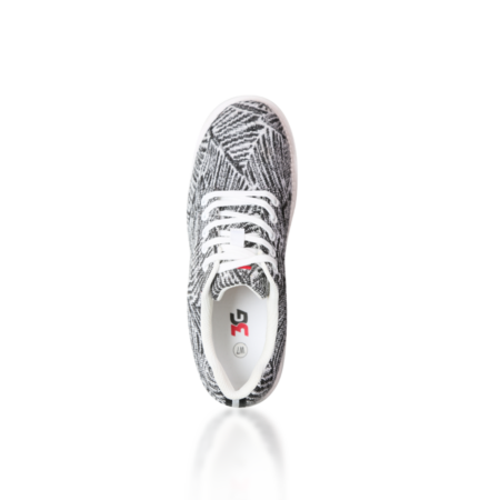 3G Kicks Cloud Unisex Bowling Shoes Black/White/Canvas - Image 2