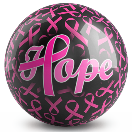 Pink Ribbons Hope Bowling Ball