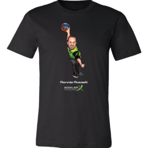 Ronnie Russell PBA Caricature Bowling Shirt