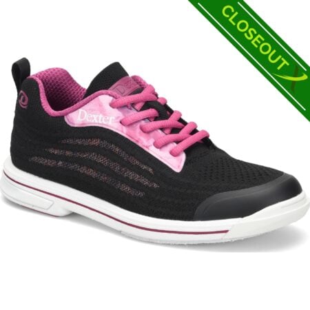 Dexter Dexlite Knit Black/Pink Women's Bowling Shoes