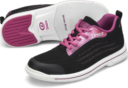 Dexter Dexlite Knit Black/Pink Women's Bowling Shoes - Image 2