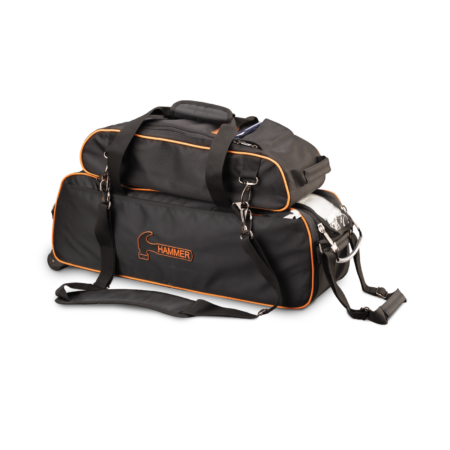 Hammer Premium Slim Triple Tote Black/Orange W/Shoe Pouch