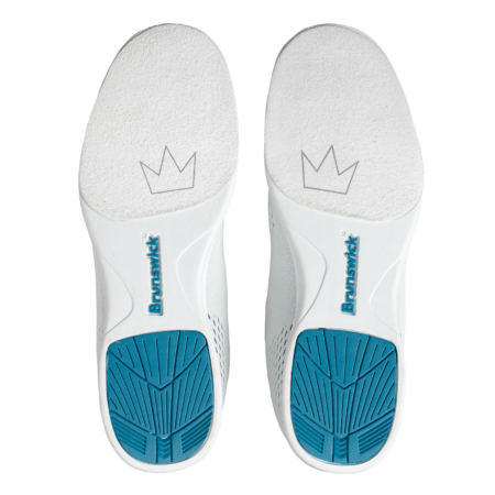 Brunswick Axis Women's Bowling Shoes White/Teal - Image 2