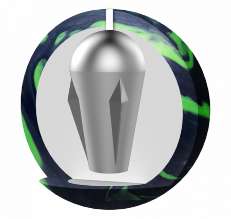 Swag Geek Meme Black/Neon Bowling Ball - Image 2