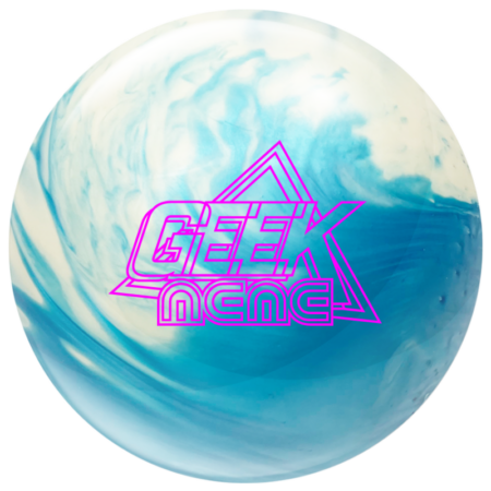 Swag Geek Meme White/Sky Blue Bowling Ball