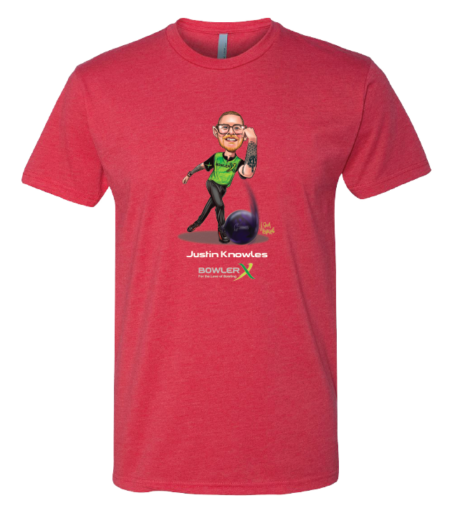 Justin Knowles PBA Caricature Bowling Shirt - Image 3