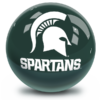Michigan State University NCAA Bowling Ball - Image 2