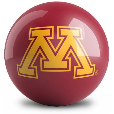 University of Minnesota NCAA Bowling Ball - Image 2
