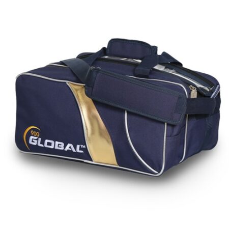 900 global deluxe double tote blue gold