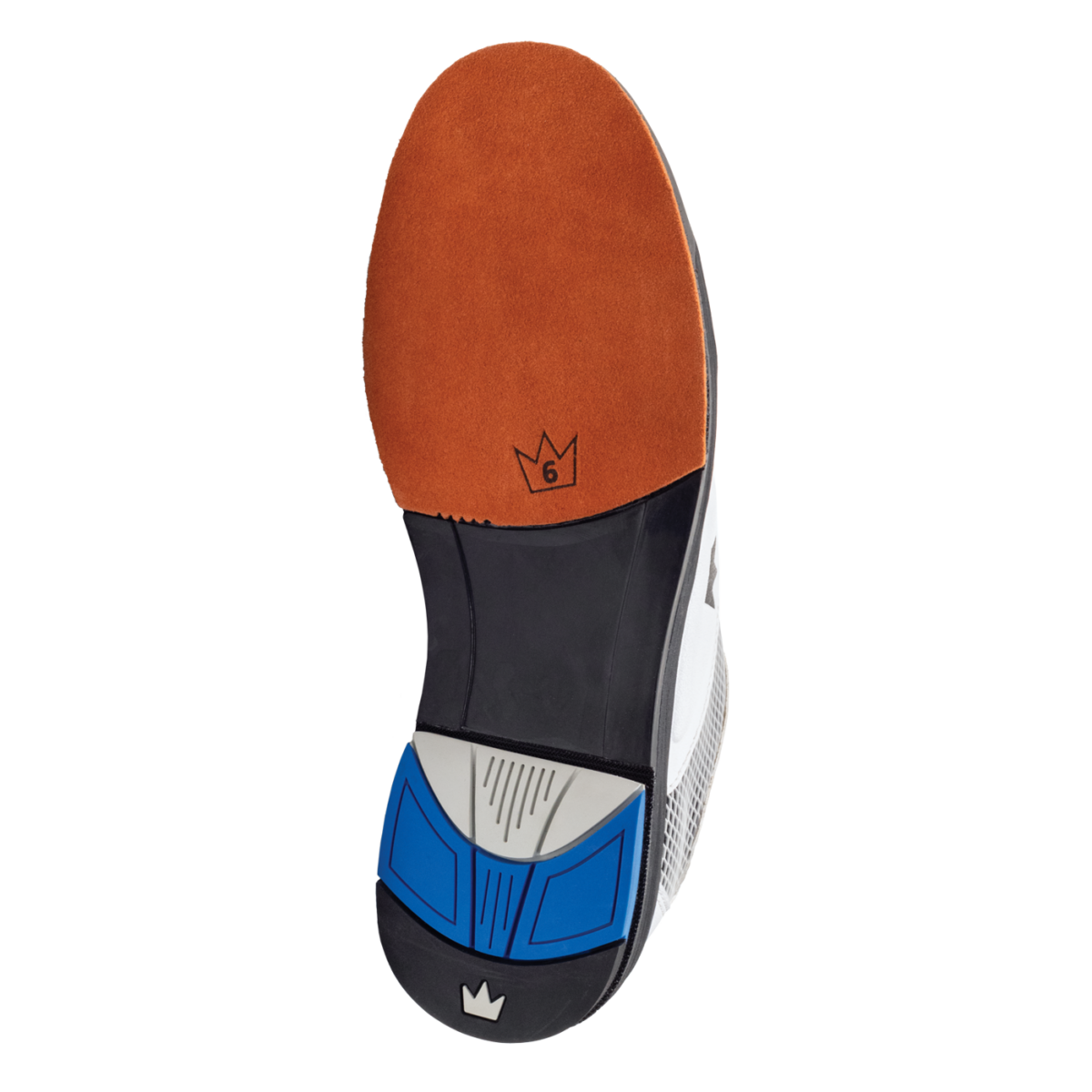 Brunswick Fury White Men's Right Handed Bowling Shoes