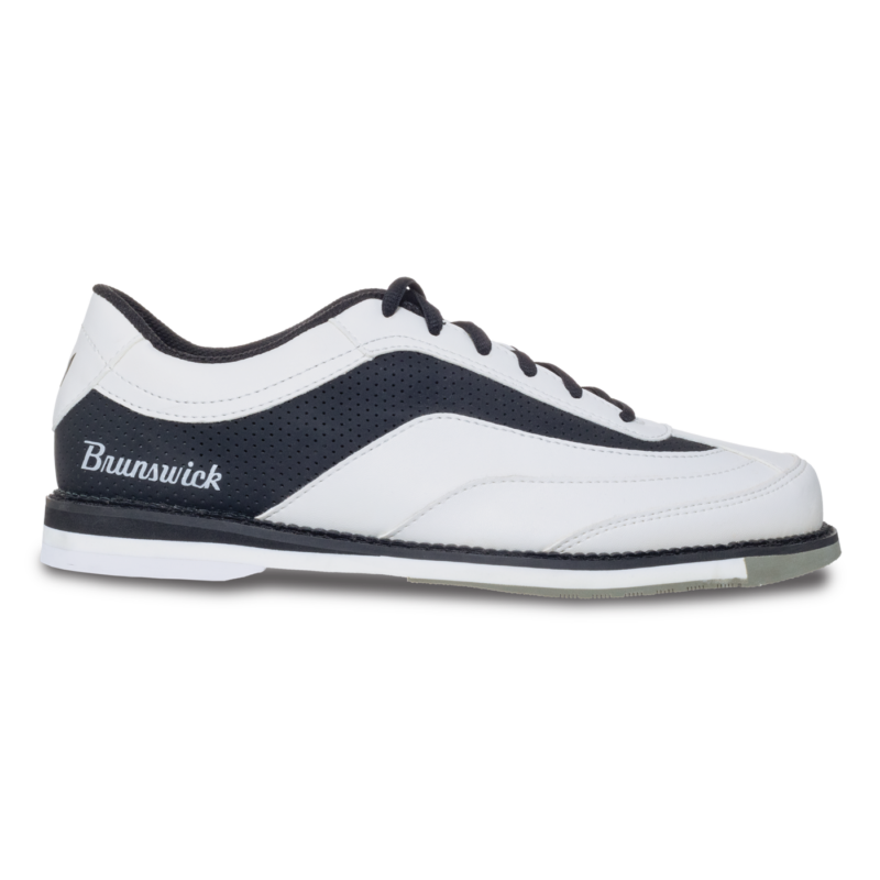 Brunswick Rampage White/Black Men's Right Handed Bowling Shoes