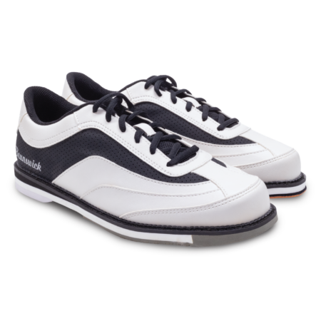 Brunswick Rampage White/Black Men's Right Handed Bowling Shoes - Image 4