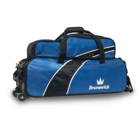 Brunswick Edge Triple Tote Blue With Shoe Pouch