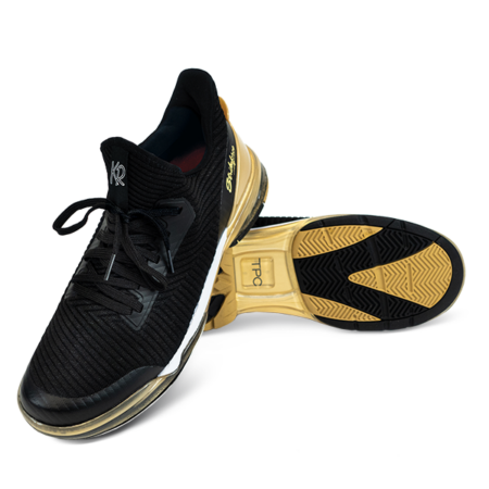 KR Strikeforce TPC Alpha Right Handed Bowling Shoes Black/Gold - Image 4
