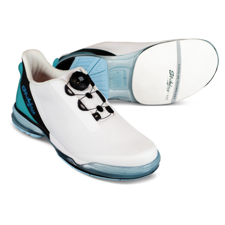 KR TPC Hype Right Handed Bowling Shoes White/Black/Sky - Image 2