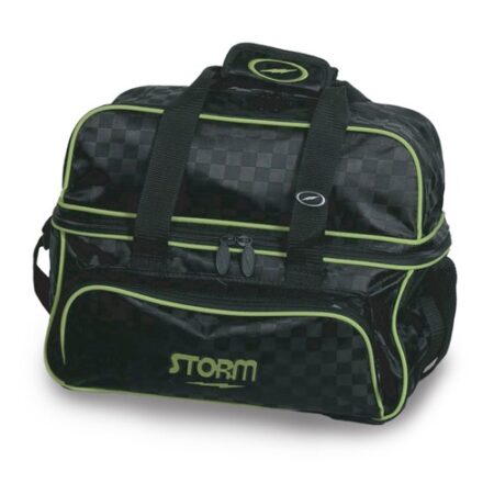 Storm 2 Ball Tote Deluxe Checkered Black/Lime