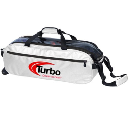 Turbo pursuit slim triple tote bag white