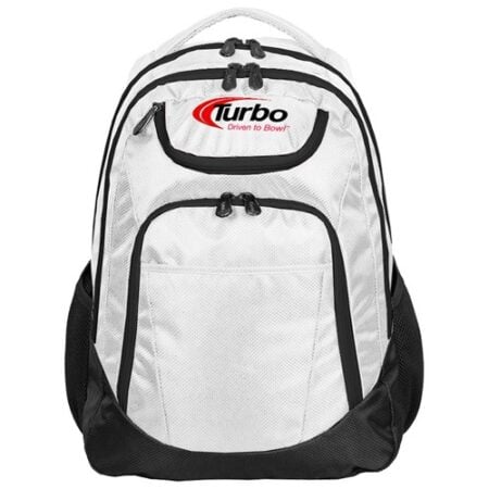 turbo shuttle bowling backpack white