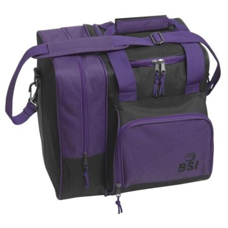 BSI Deluxe Single Tote Black/Purple