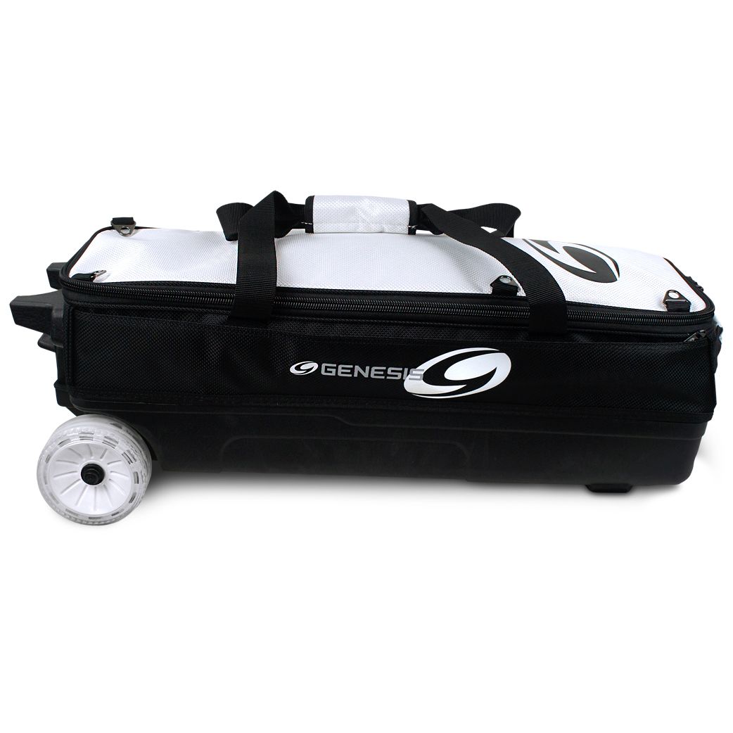 Genesis Dually 3 Ball Roller Black/Silver Bowling Bag