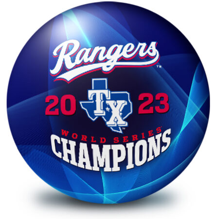 Texas Rangers 2023 MLB World Series Champions Bowling Ball - Image 2