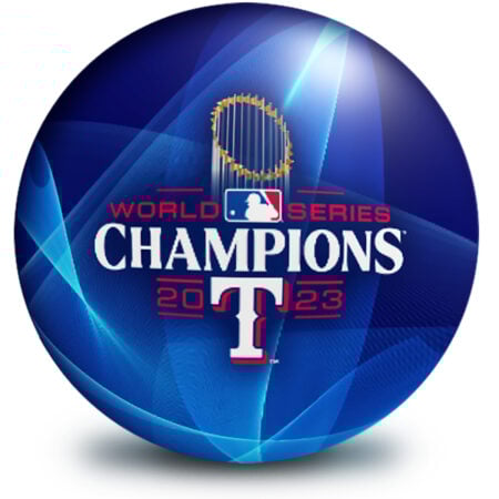 Texas Rangers 2023 MLB World Series Champions Bowling Ball