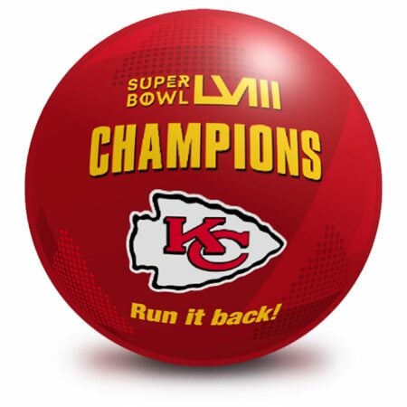 Kansas City Chiefs Super Bowl LVIII Champions Bowling Ball - Image 2