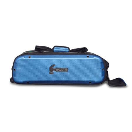 hammer blue carbon shield triple 3 ball tote bag