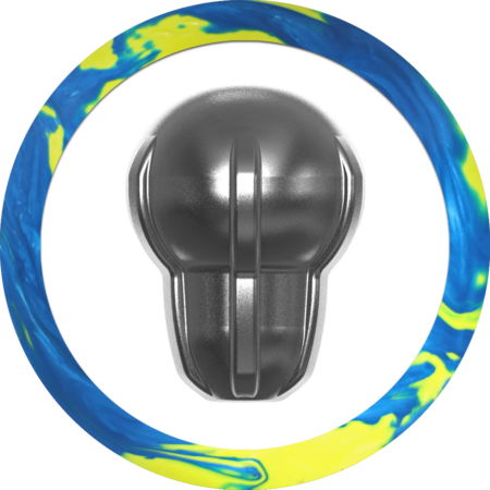 Motiv Max Thrill Pearl Blue/Yellow Bowling Ball - Image 2