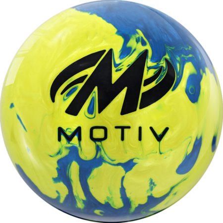 Motiv Max Thrill Pearl Blue/Yellow Bowling Ball - Image 3