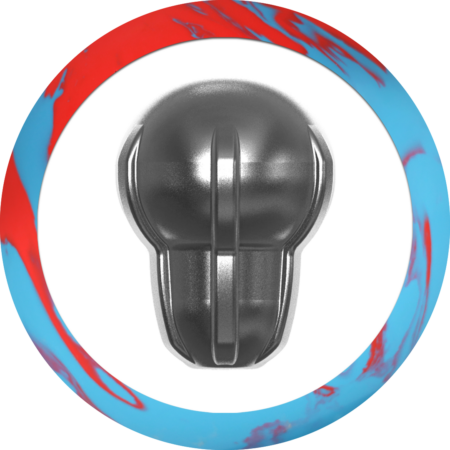 Motiv Max Thrill Solid Red/Blue Bowling Ball - Image 3