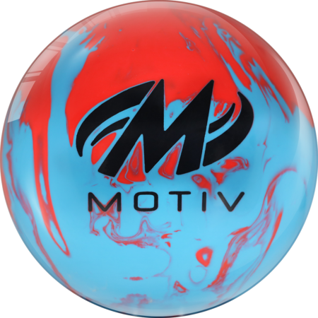 Motiv Max Thrill Solid Red/Blue Bowling Ball - Image 2