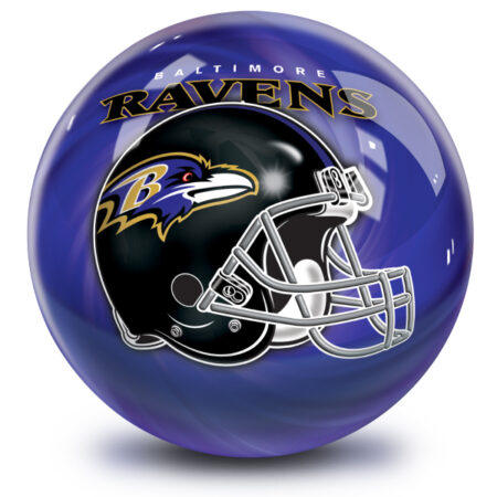 Baltimore Ravens NFL Helmet Swirl Bowling Ball