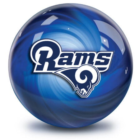 Los Angeles Rams NFL Helmet Swirl Bowling Ball - Image 2