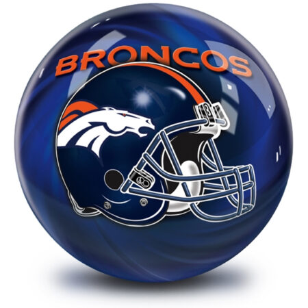 Denver Broncos NFL Helmet Swirl Bowling Ball