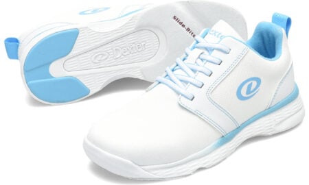 Dexter Raquel LX White/Blue Women's Wide Width Bowling Shoes - Image 2