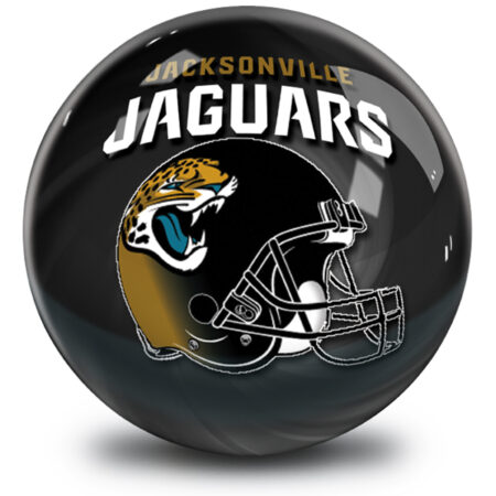Jacksonville Jaguars NFL Helmet Swirl Bowling Ball
