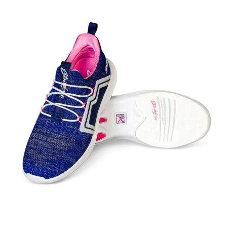 KR Strikeforce Milan Women's Bowling Shoes Navy/Pink - Image 2