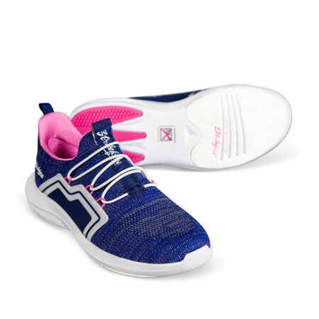 KR Strikeforce Milan Women's Bowling Shoes Navy/Pink - Image 4