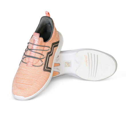 KR Strikeforce Milan Women's Bowling Shoes Coral/Grey - Image 5