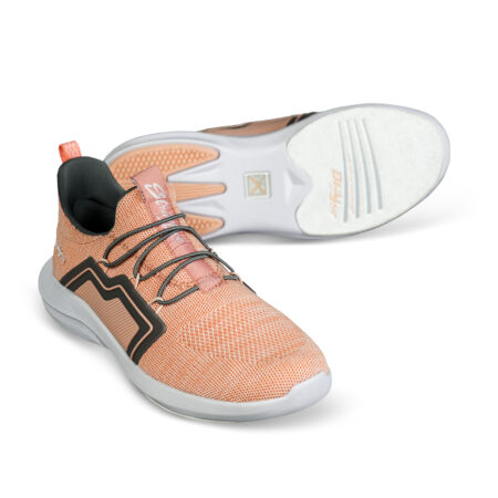 KR Strikeforce Milan Women's Bowling Shoes Coral/Grey - Image 4