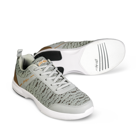 KR Strikeforce Flyer Mesh Lite Men's Bowling Shoes Grey/Tan - Image 7