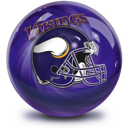 Minnesota Vikings NFL Helmet Swirl Bowling Ball