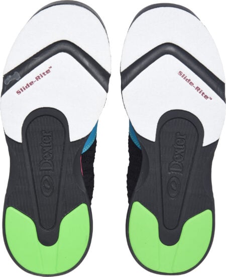 Dexter Raquel LX Jr. Black/Blue/Pink Glow Youth Bowling Shoes - Image 2